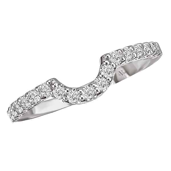 La Vie Prong Set Diamond Contour Band